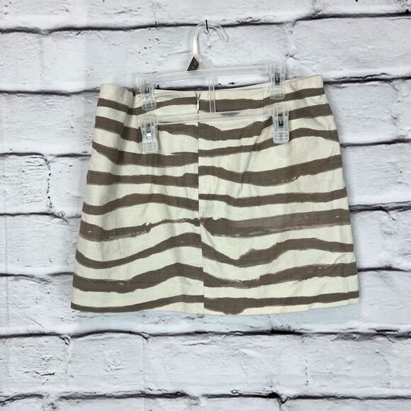 J.Crew Women's Zebra Print Mini Skirt Gray Size 6 - Picture 4 of 9